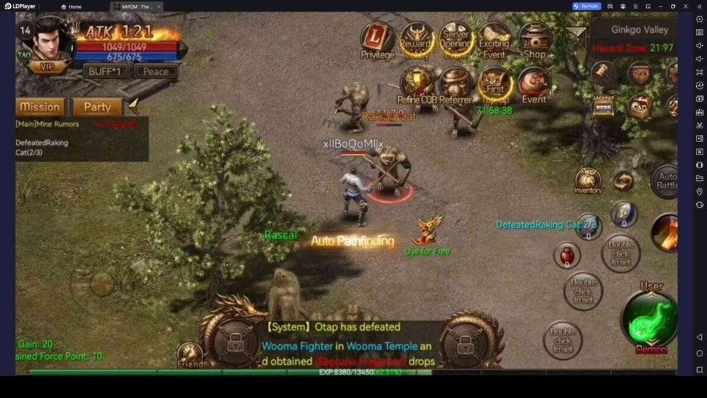 MIR2M : The Dragonkin Battles Against Enemies