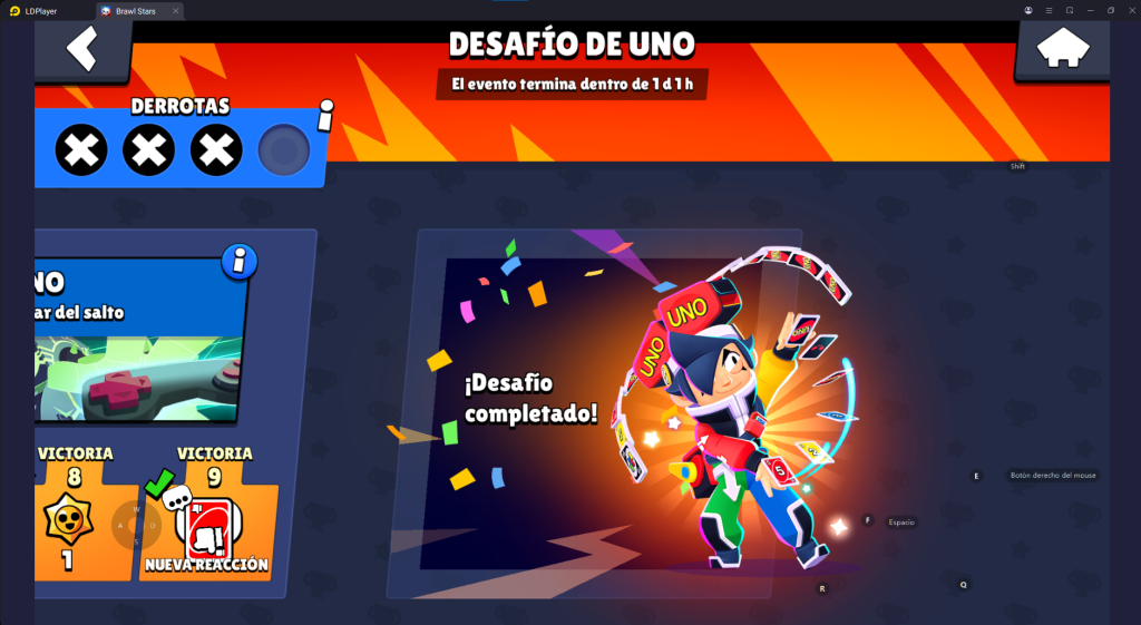 Desafío de UNO en LDPlayer