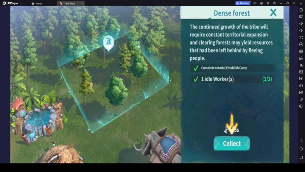 Completing the Tutorial Establish Camp&nbsp;