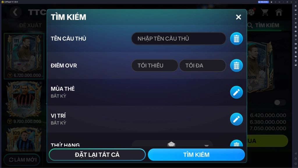 FC Mobile VN: Làm chủ thị trường chuyển nhượng