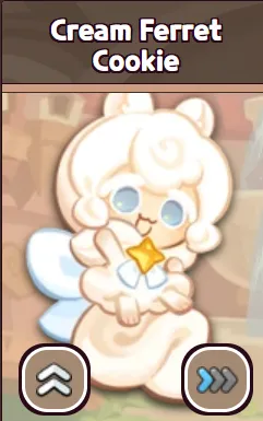 Cream Ferret Cookie