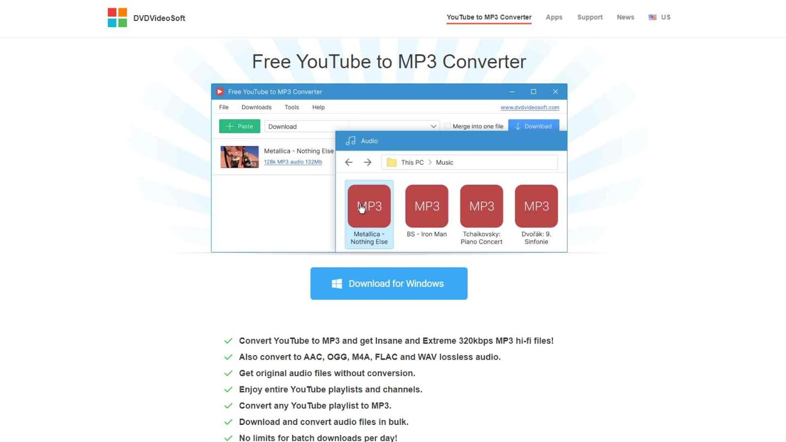 DVDVideoSoft YouTube to MP3 Converter