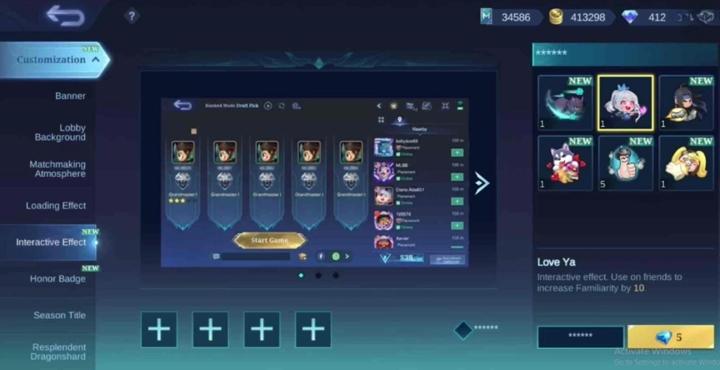 Interactive Effects in MLBB