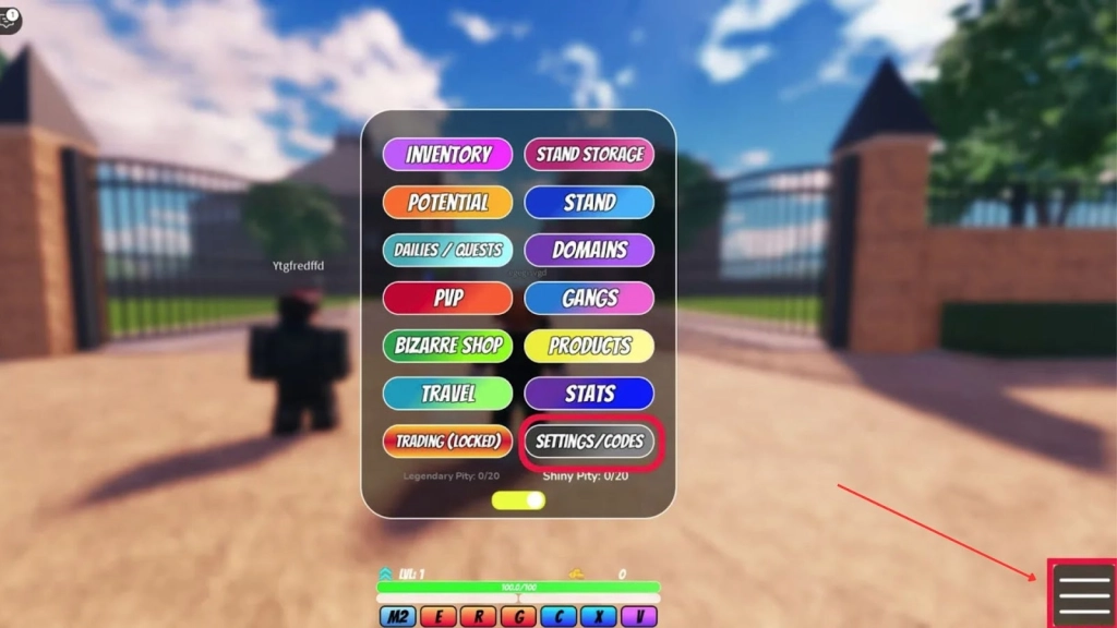 How to Redeem Codes in World of Stands