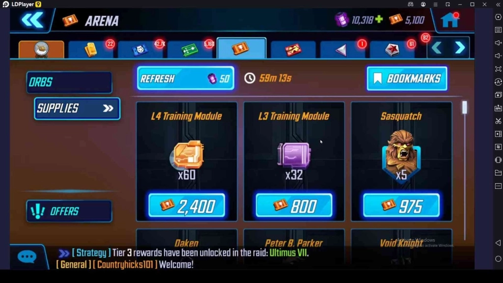 Arena Store Farming
