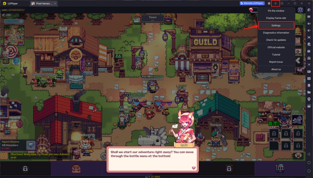 How to Play Pixel Heroes Adventure: MMO in Landscape Mode for Better Experience