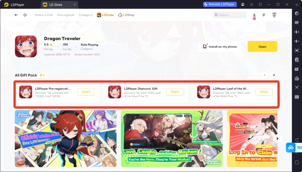 exclusive Dragon Traveler code