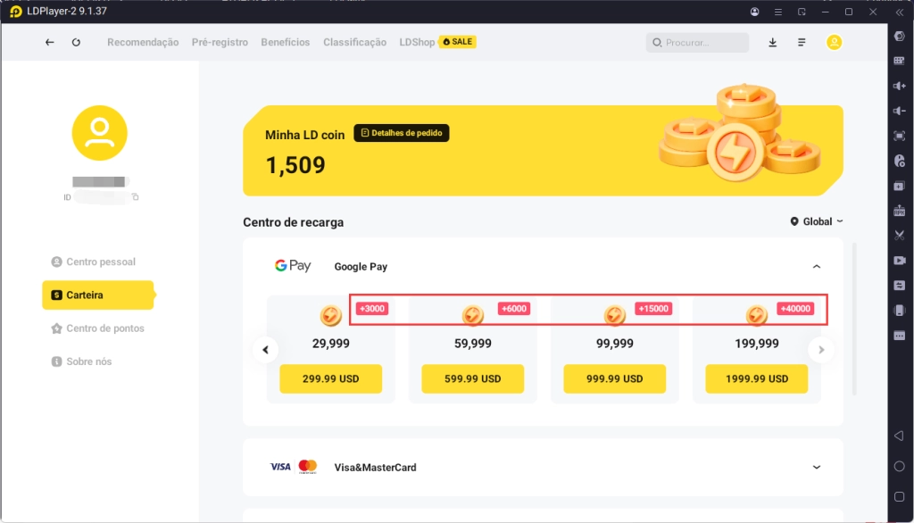 Atualização dos benefícios semanais de LD Coins! Até 20% de volta!