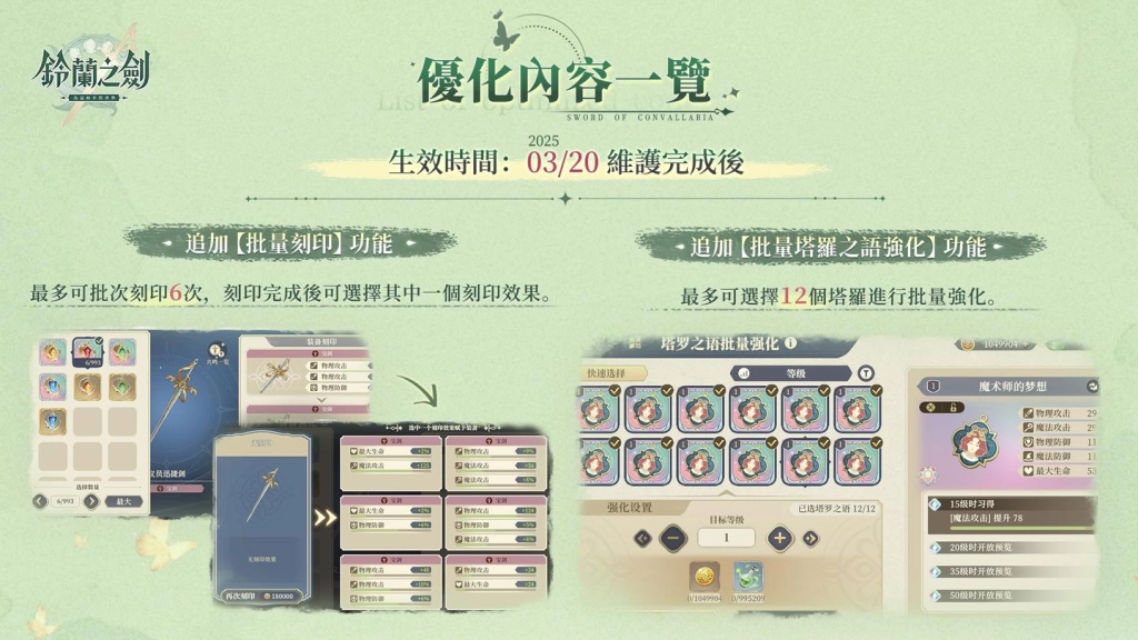 《鈴蘭之劍》本篇真結局「為這和平的世界」開啟！全新冒險與功能重磅來襲！