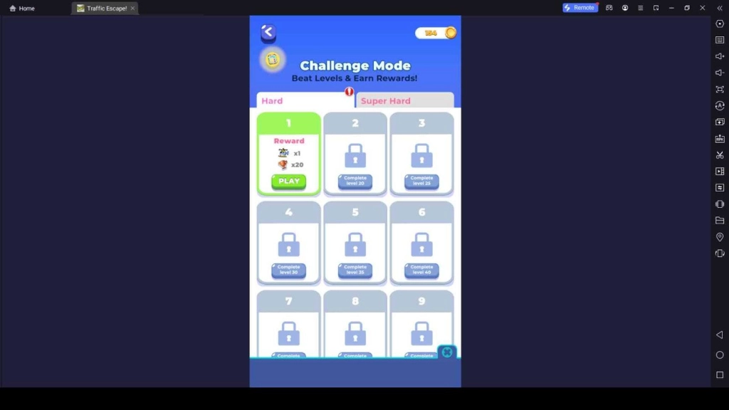 Challenge Mode in Traffic Escape Challenge Mode in Traffic Escape