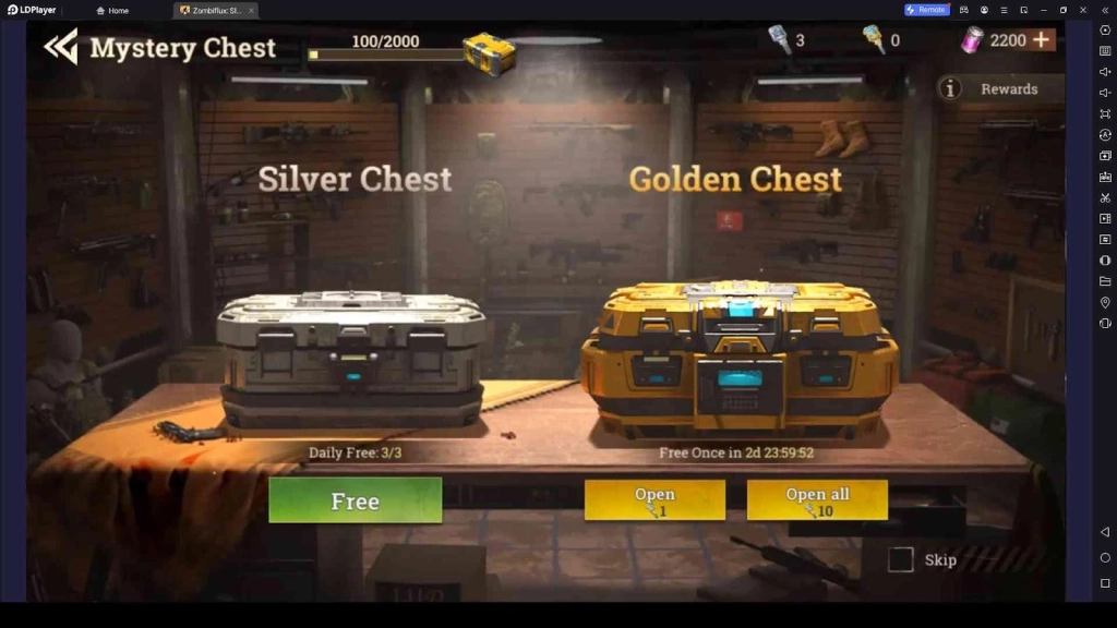 Mystery Chests in Zombiflux: Sleepless War Mystery Chests in Zombiflux: Sleepless War