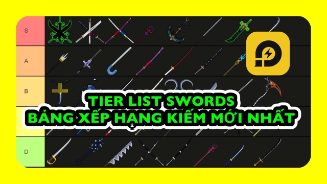 Roblox: Tier List Swords Blox Fruits / BXH Kiếm Mới Nhất