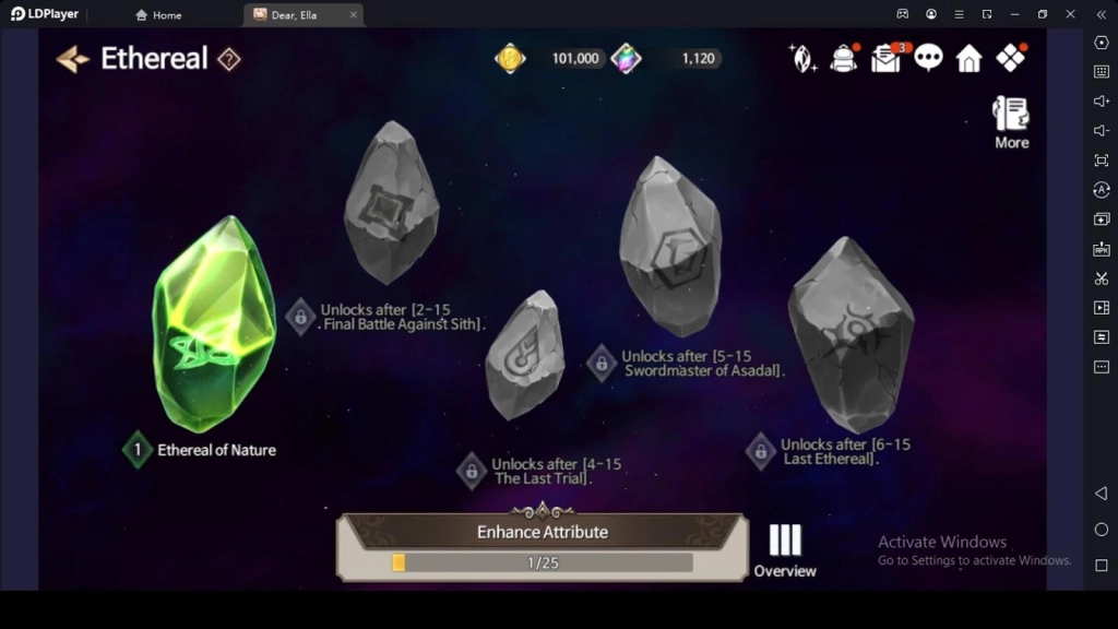 Activate Ethereals Activate Ethereals