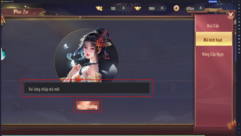 Full bộ code Chiến Đế Mobile - Hướng dẫn cách nhập chi tiết