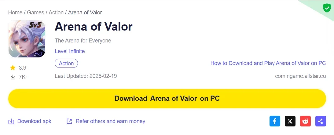 Arena of Valor How To Download