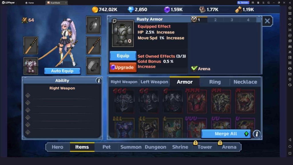 Equipment Enhancement in Dual Blader : Idle Action RPG Equipment Enhancement in Dual Blader : Idle Action RPG