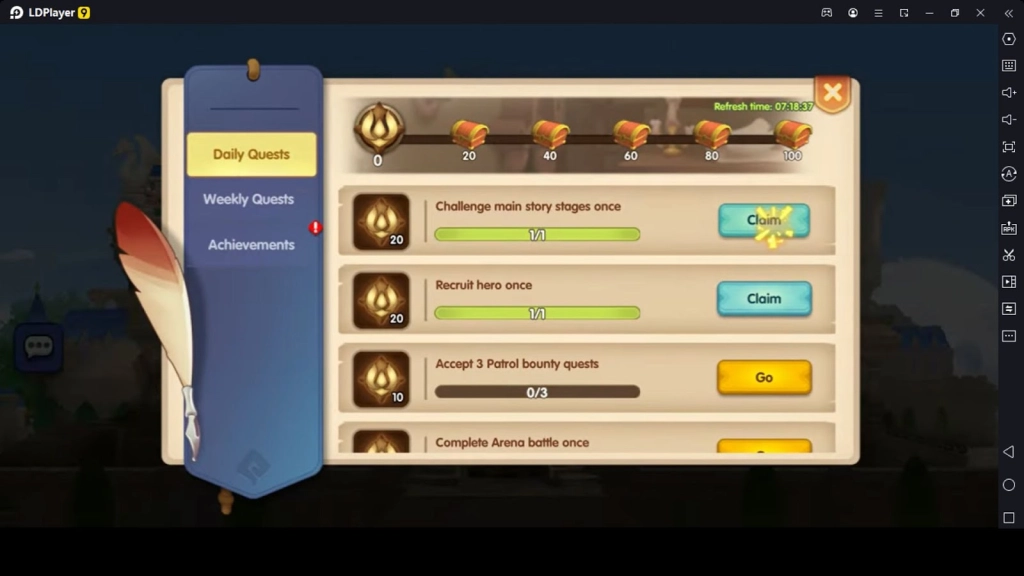 Daily and Weekly Quests with Achievements Daily and Weekly Quests with Achievements