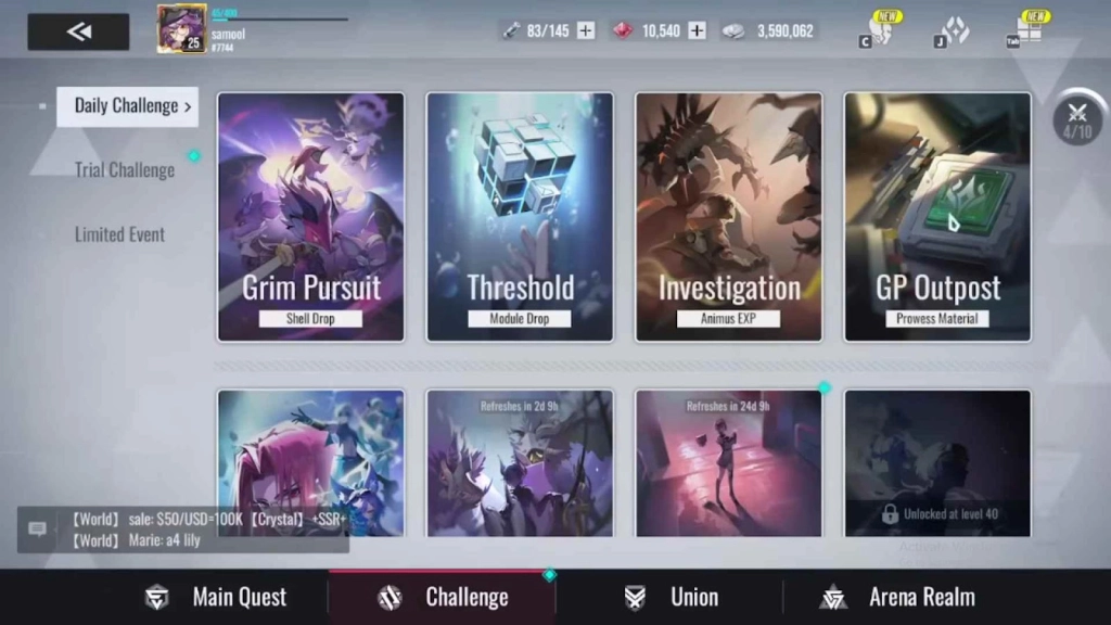 Complete the Challenges