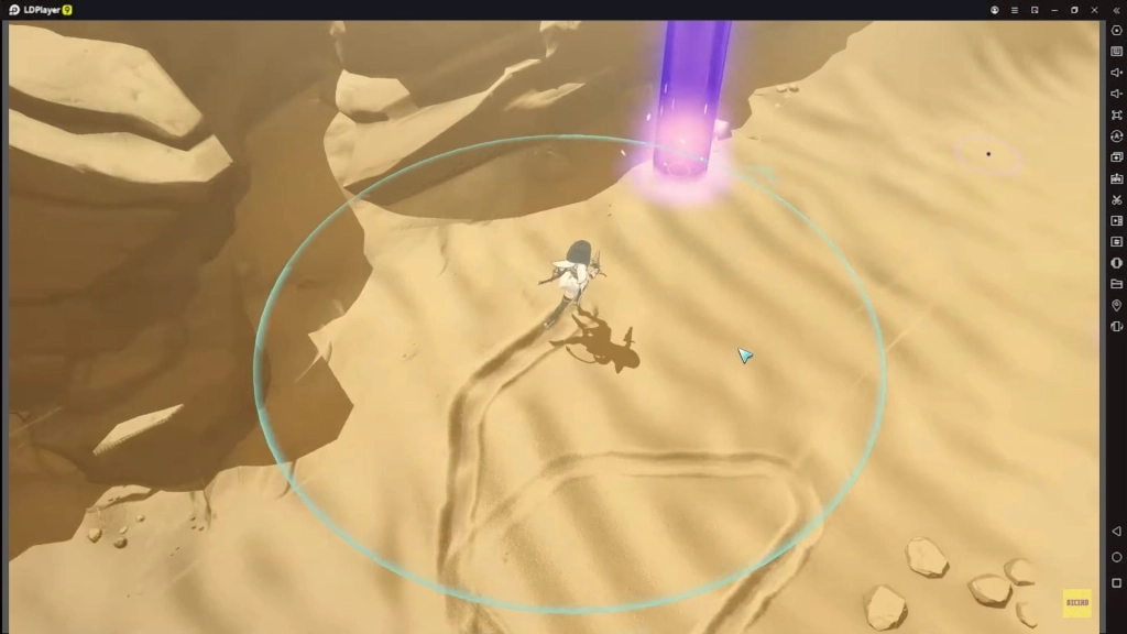 Karakter Stellar Sora sedang menjalani tutorial game di awal.