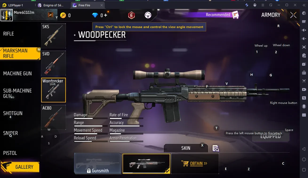 Free Fire Marksman Sniper