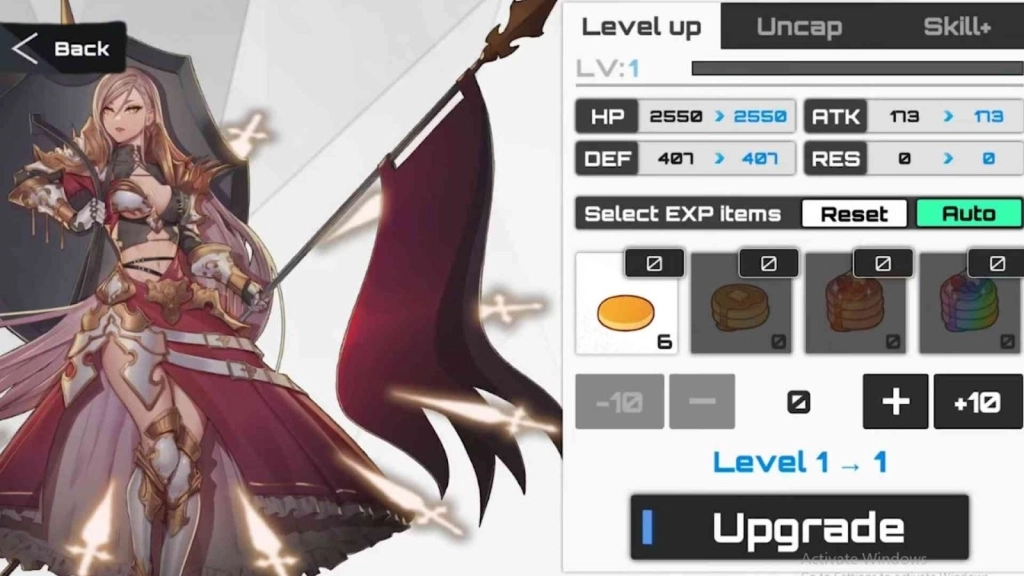 Always Upgrade Your Goddess Characters 