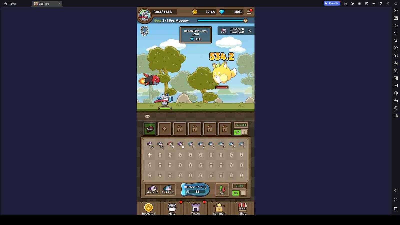 What is Fish Tank in Cat Hero: Idle RPG