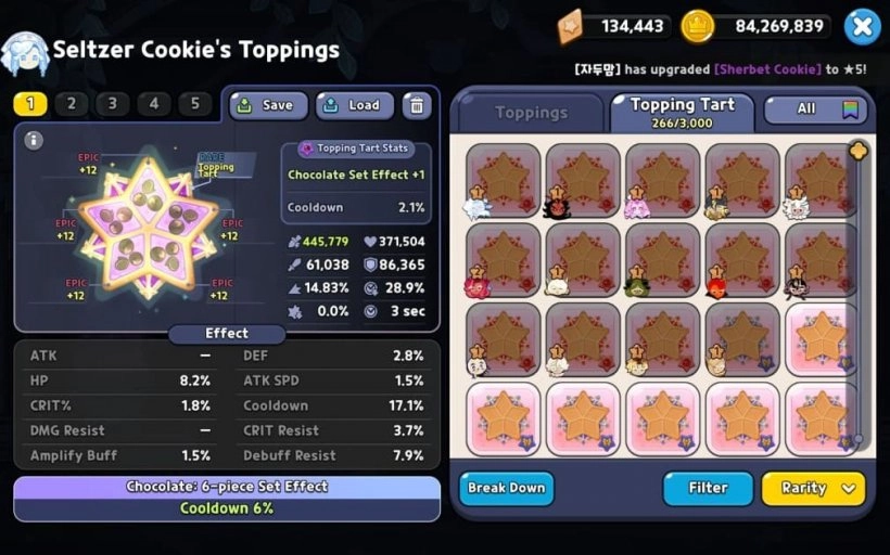 Seltzer Cookie‘s Toppings