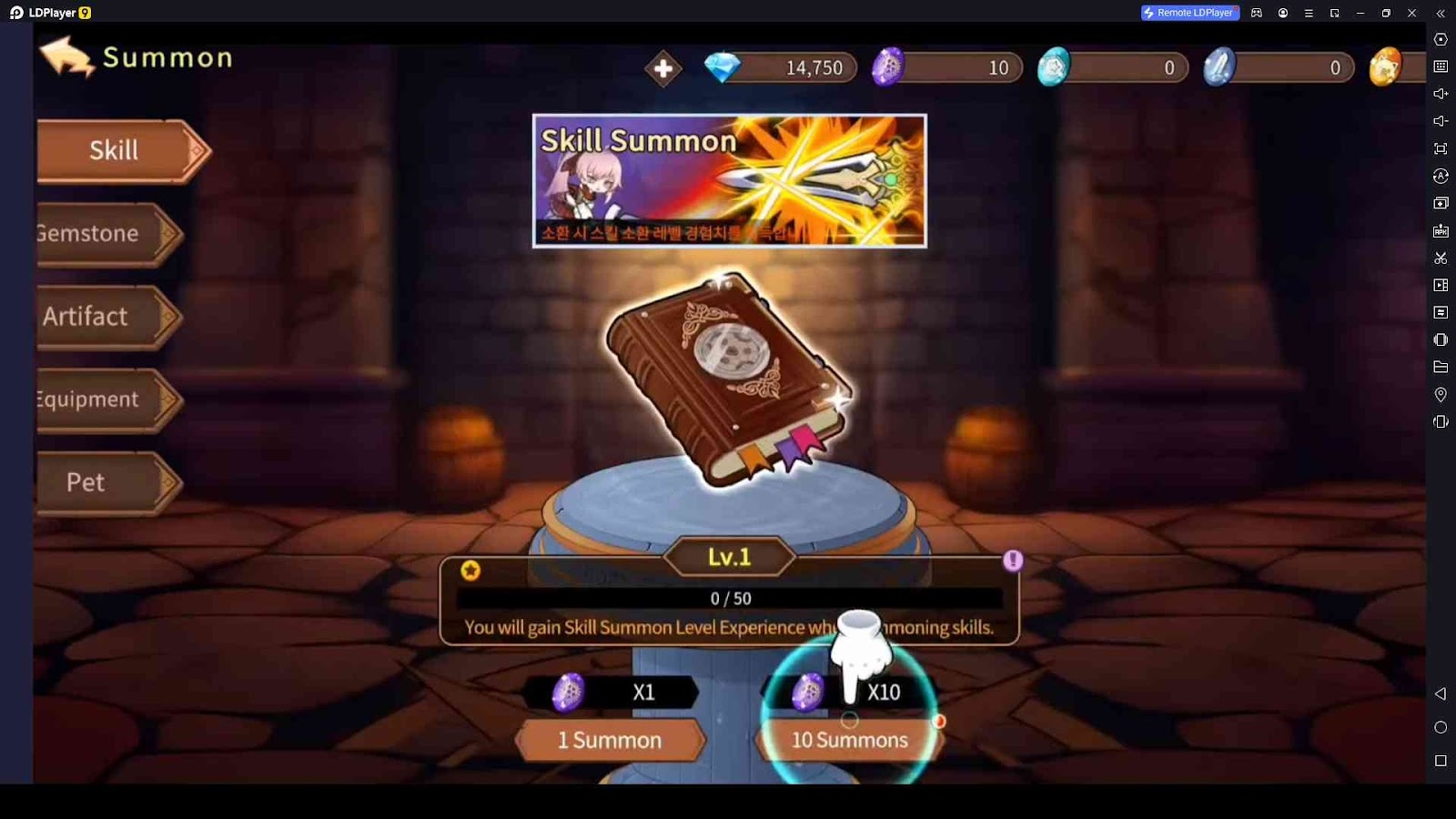 The Summoning System in Hero&FryingPan