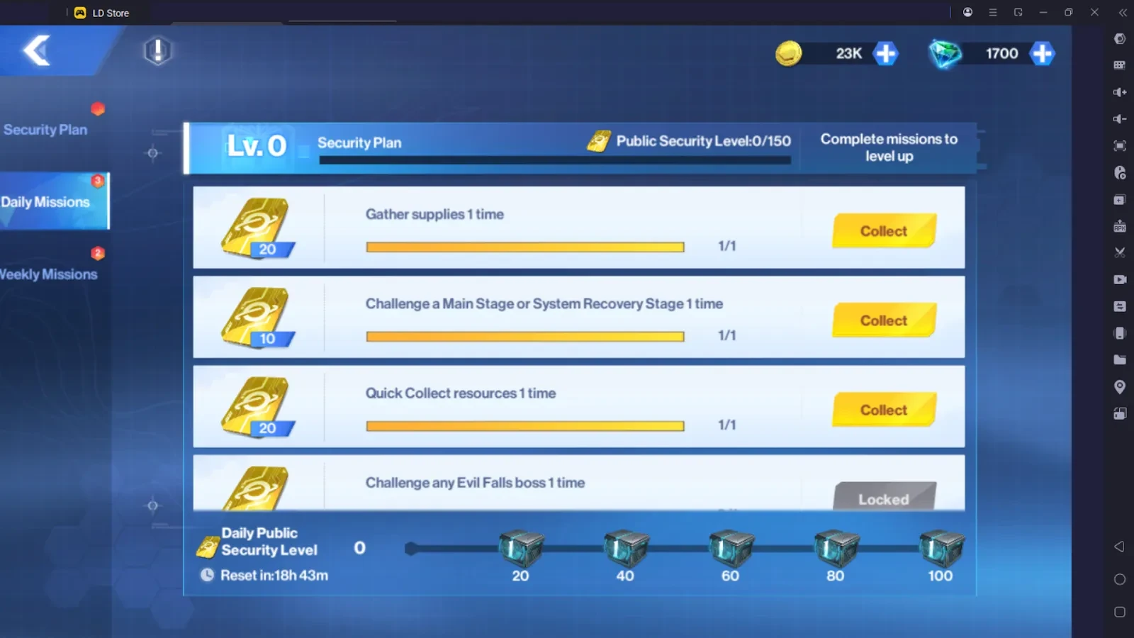 Daily and Weekly Missions for Points