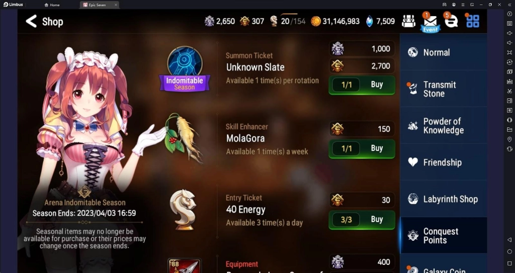 Epic Seven End of March Update Patch Guide