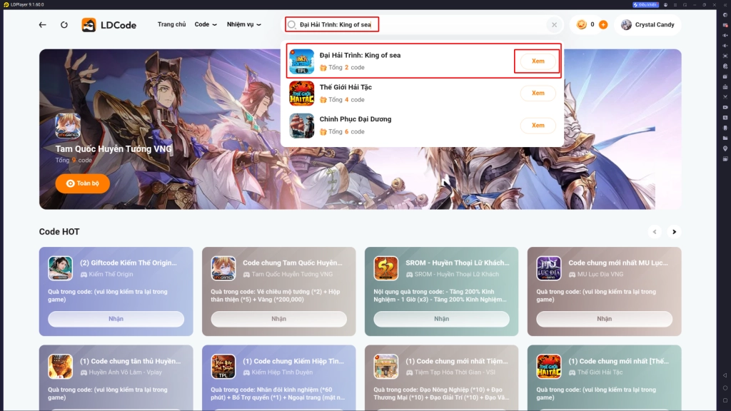 Full bộ code Đại Hải Trình: King of sea - Hướng dẫn cách nhập chi tiết