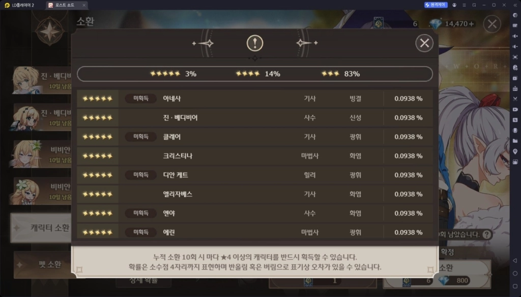 [공략] 로스트 소드 리세마라 티어표 (2025.7.15 업데이트)