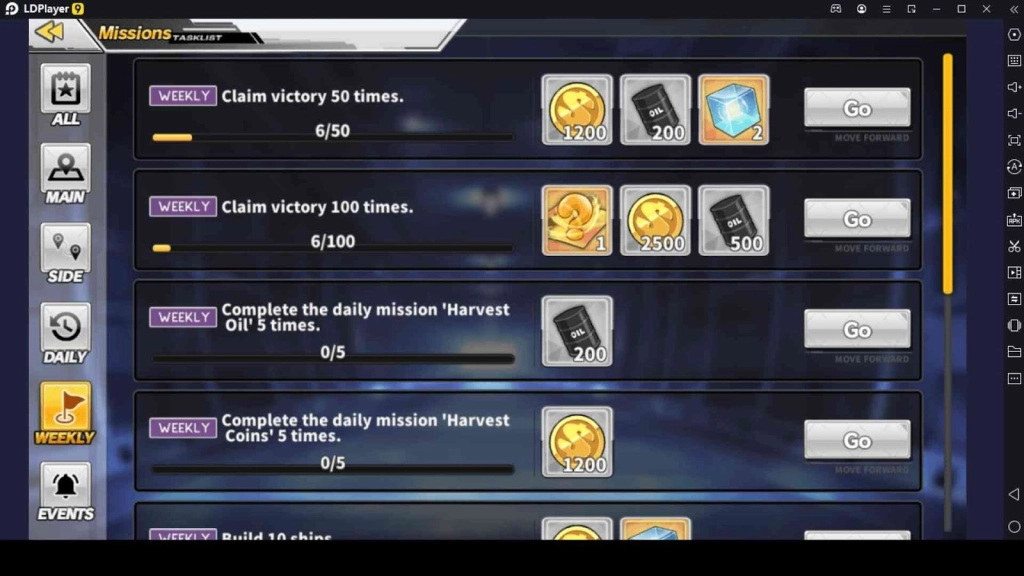Complete the Missions