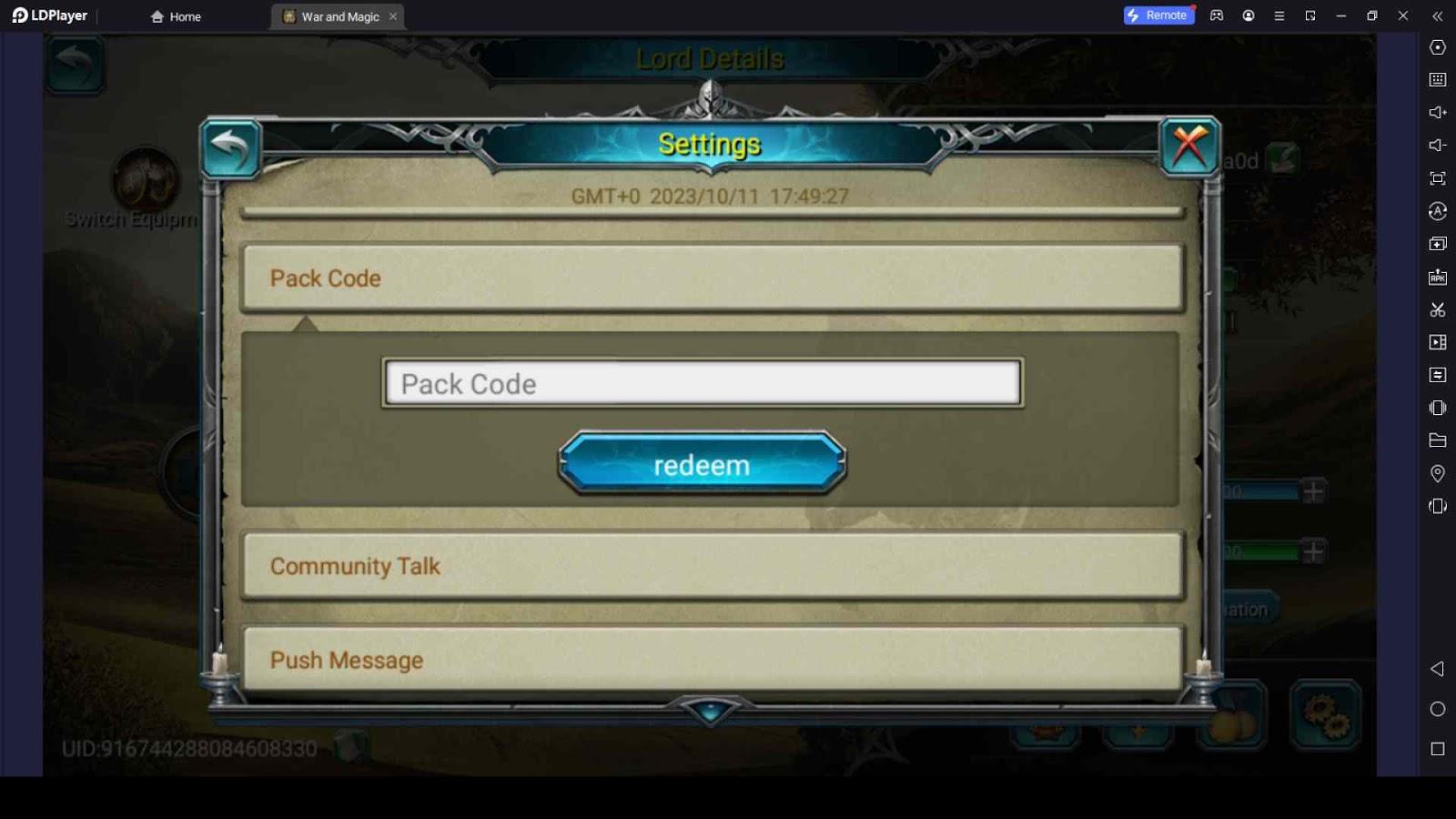 Use the War and Magic: Kingdom Reborn Codes