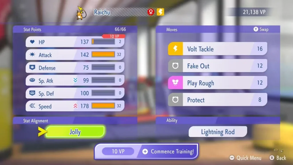 Mega Raichu X Stats