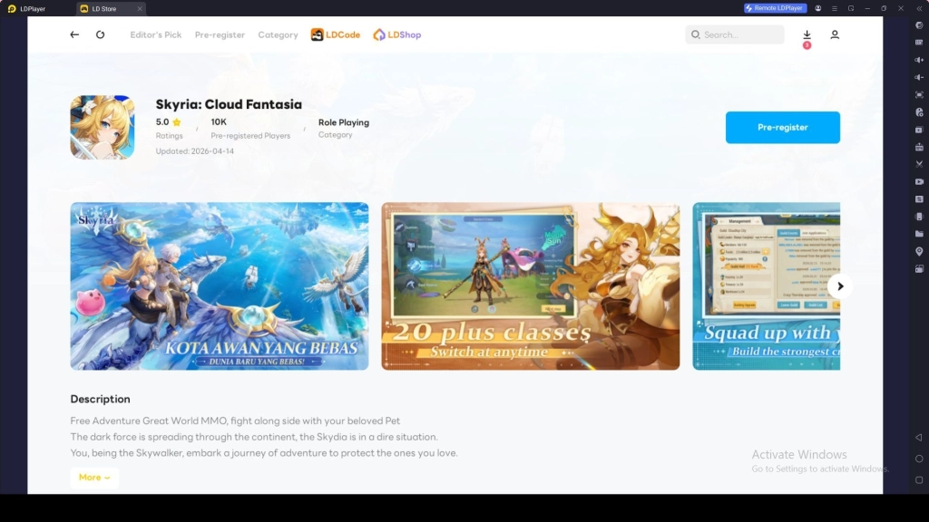 Find and Download Skyria: Cloud Fantasia