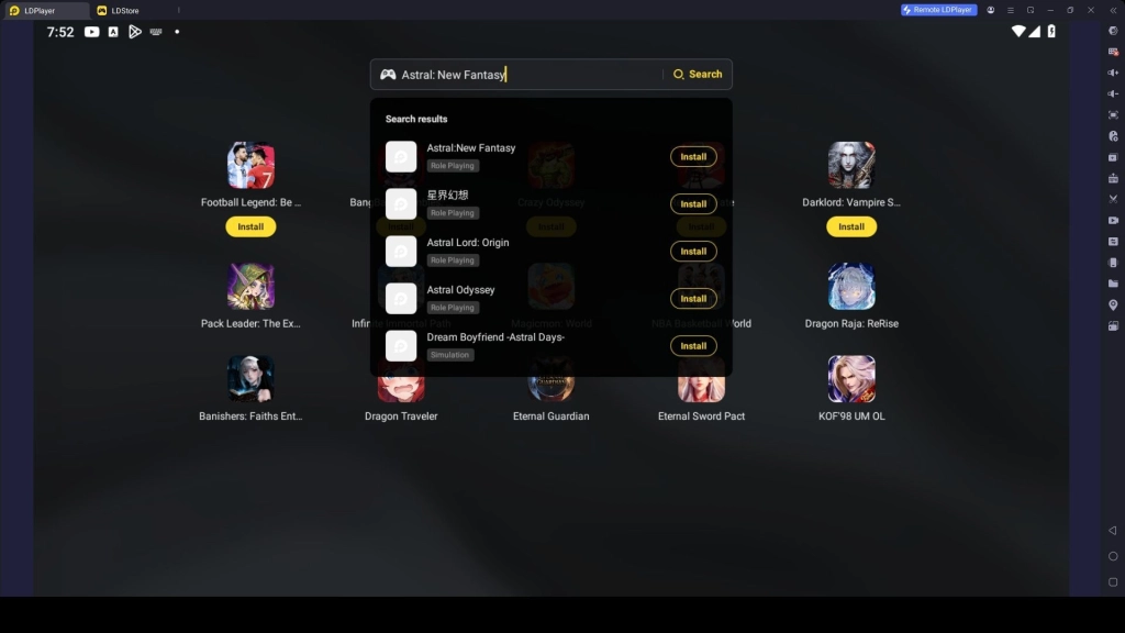 Search and Install Astral: New Fantasy on LDPlayer