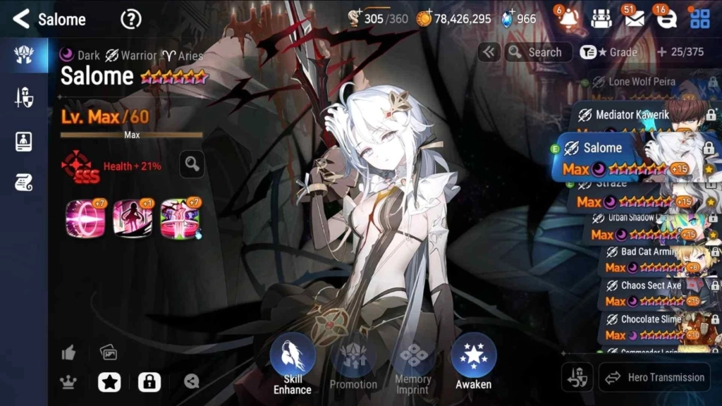 Why Salome is So Strong