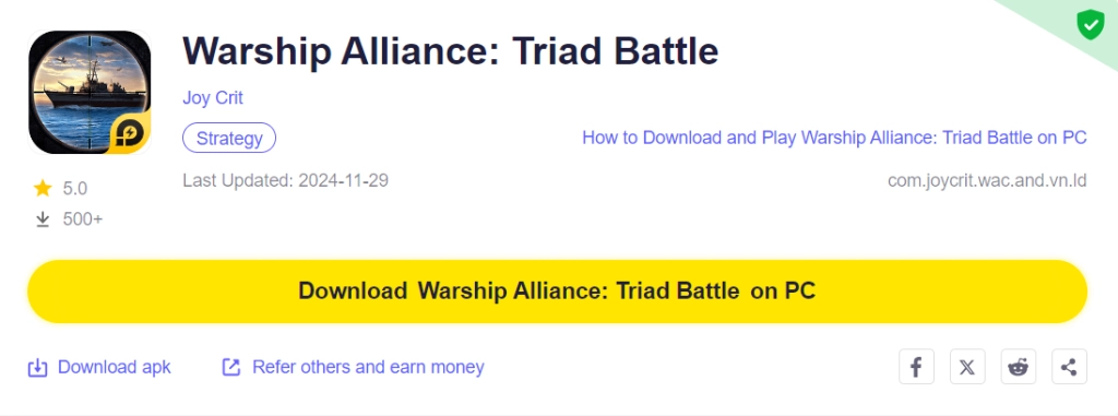 How to Download and Play Warship Alliance: Triad Battle on PC - Beginners Guide