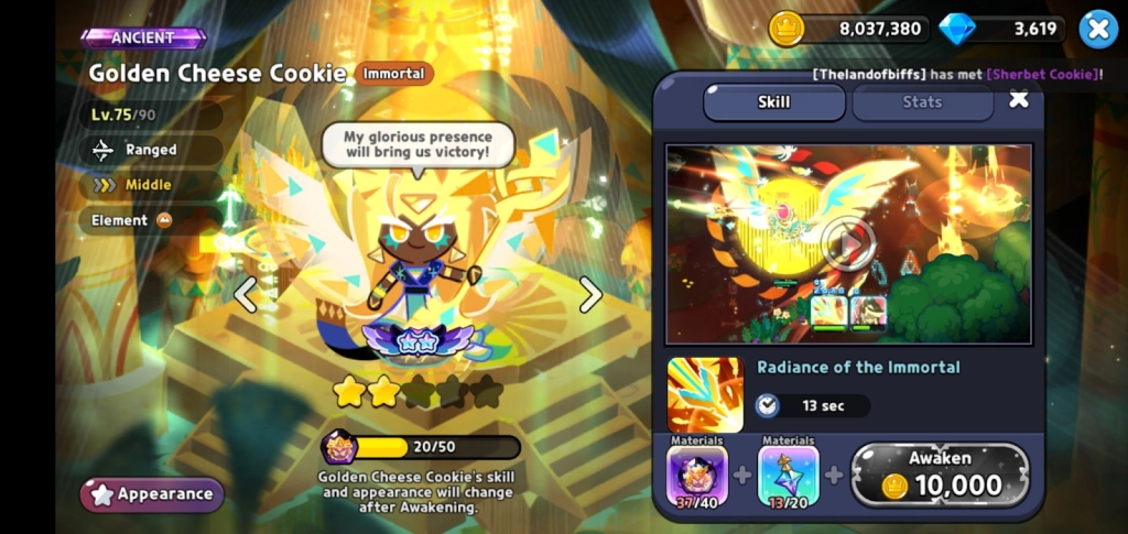 Cookie Run Kingdom Awakened Cheese Cookie 4
