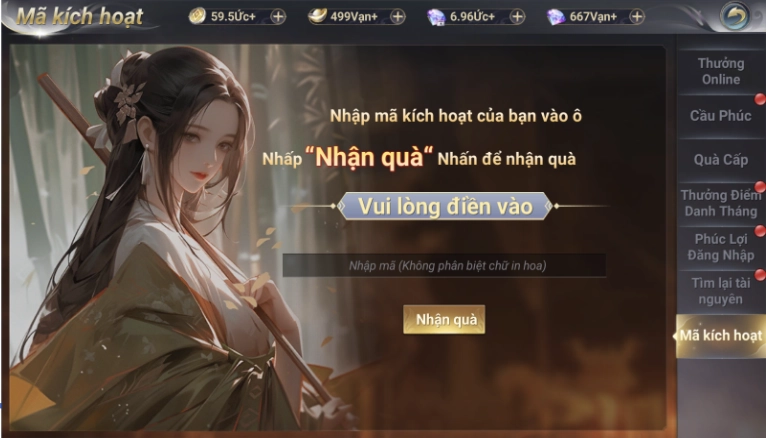 Full bộ code Thời Không Chi Mộng - Hướng dẫn cách nhập chi tiết