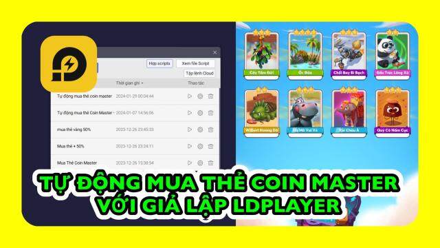 Coin Master: Tự Động Mua Thẻ Sưu Tập Kiếm SPIN Với Giả Lập Ldplayer