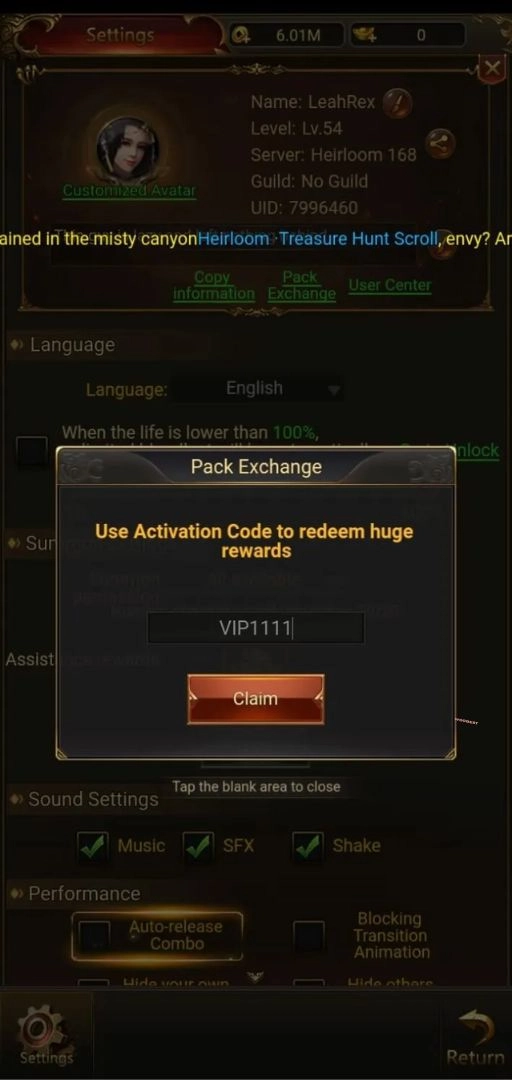 How to Redeem Blood&Legend: Dragon King Idle Codes