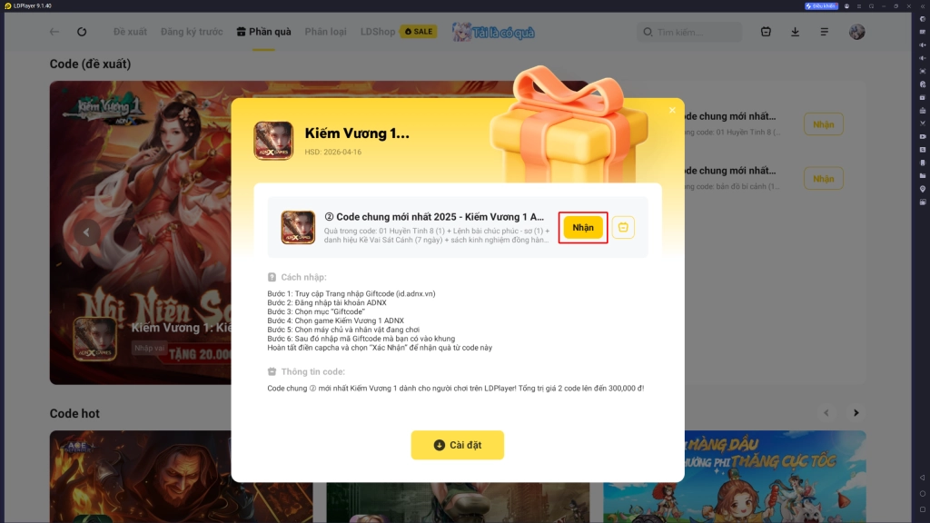 Full bộ code Kiếm Vương 1: Kiếm Hiệp Mobile mới nhất - Hướng dẫn cách nhập chi tiết