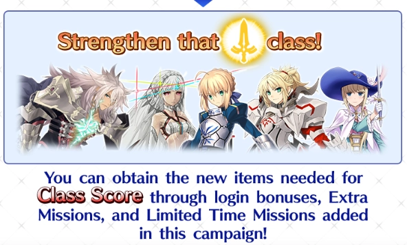 Fate/Grand Order Class Score Guide 3