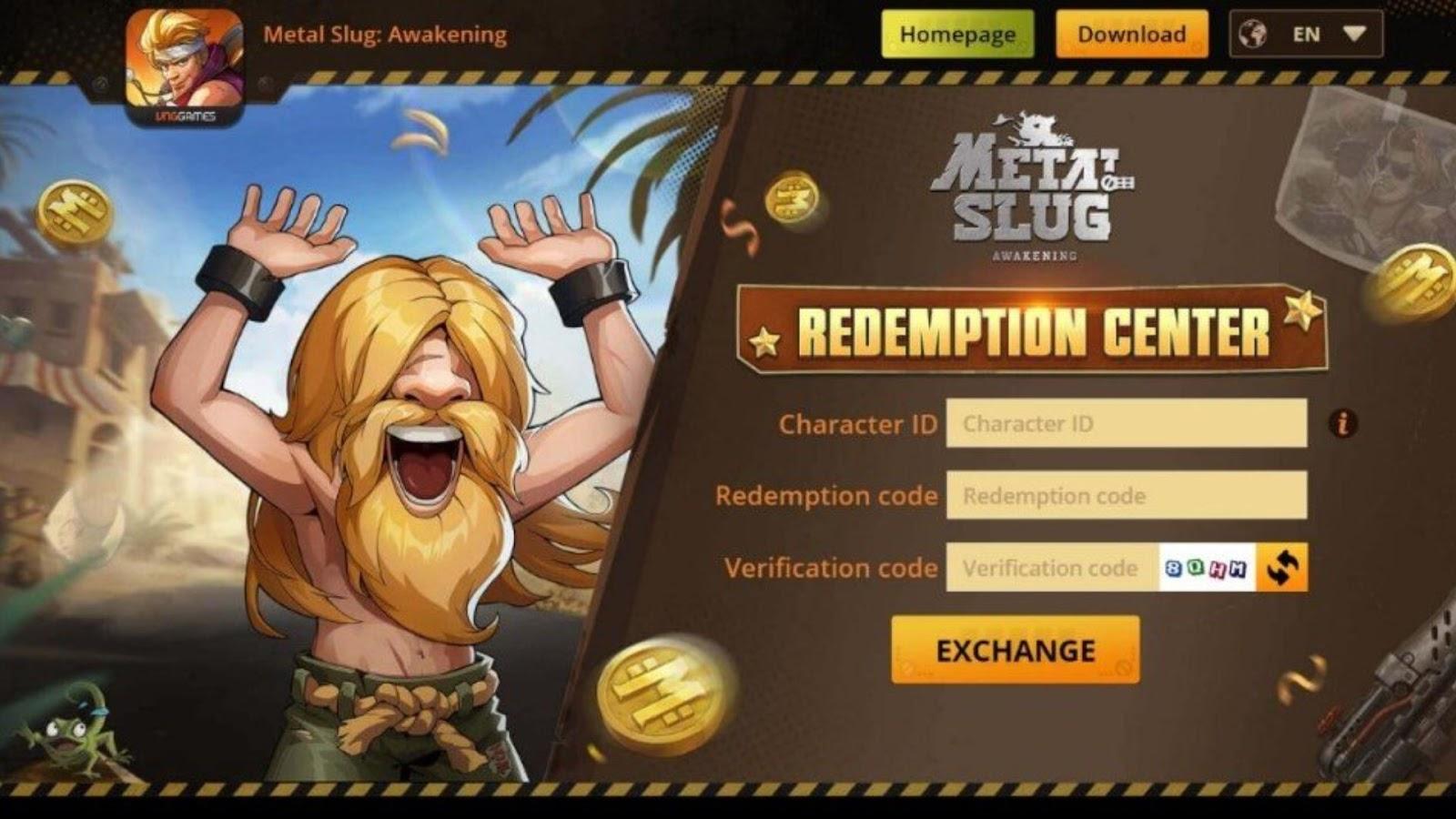 Redeeming Steps for Codes in Metal Slug Awakening