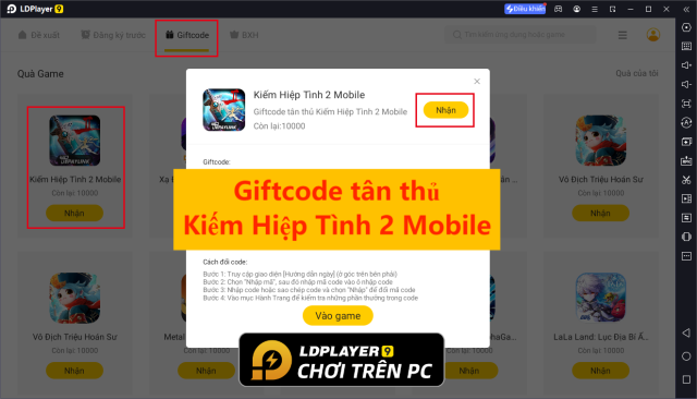 Kiếm Hiệp Tình 2 Mobile: Tổng hợp giftcode tân thủ & Cách nhập code mới nhất 11/2023
