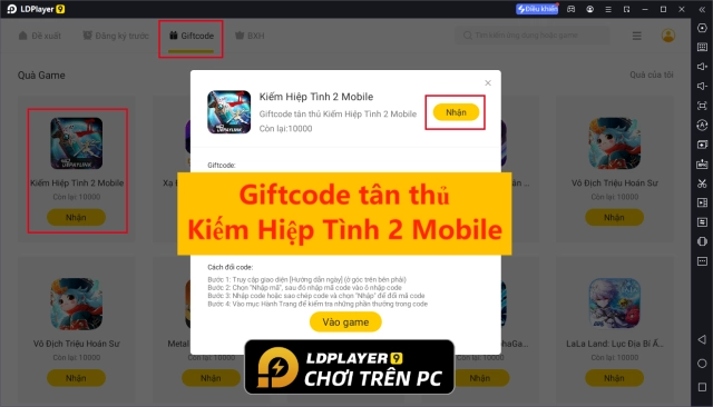 Kiếm Hiệp Tình 2 Mobile: Tổng hợp giftcode tân thủ & Cách nhập code mới nhất 11/2023