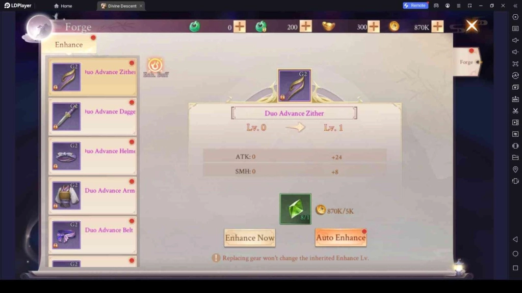 Enhance Your Gears from Time to Time