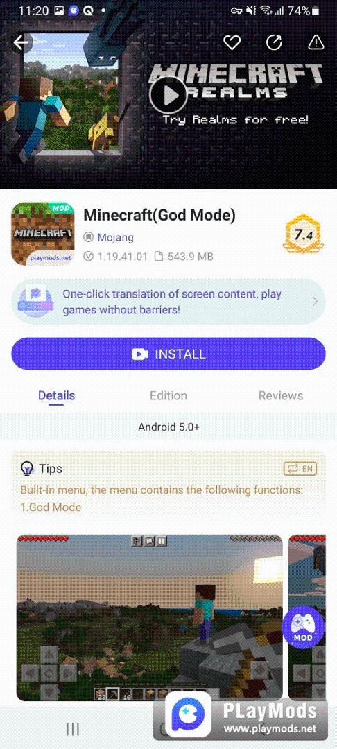 PlayMods: Lots of Available and Safe Mod Games